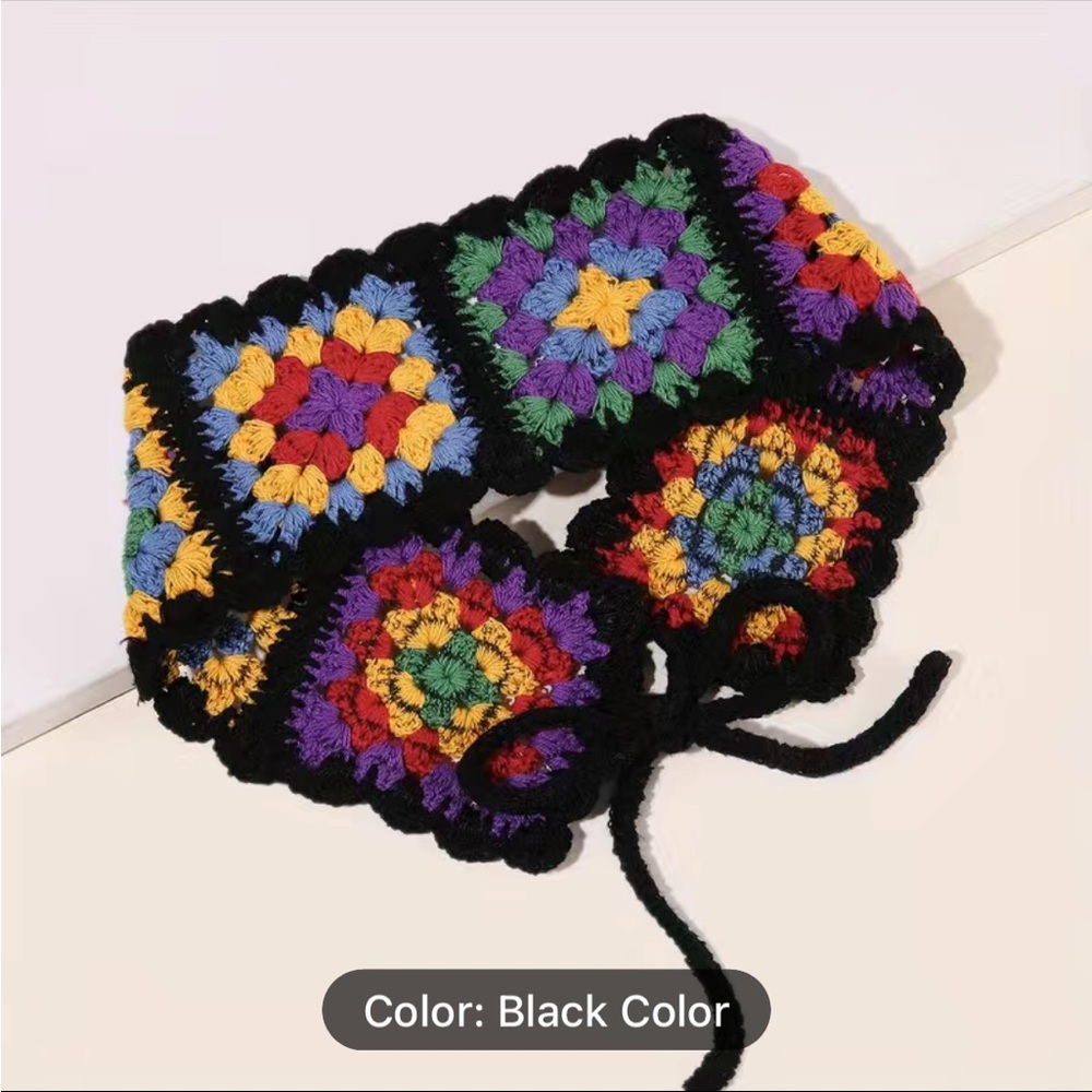NIB Multicolored Crocheted Headband